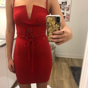 Red Corset Dress